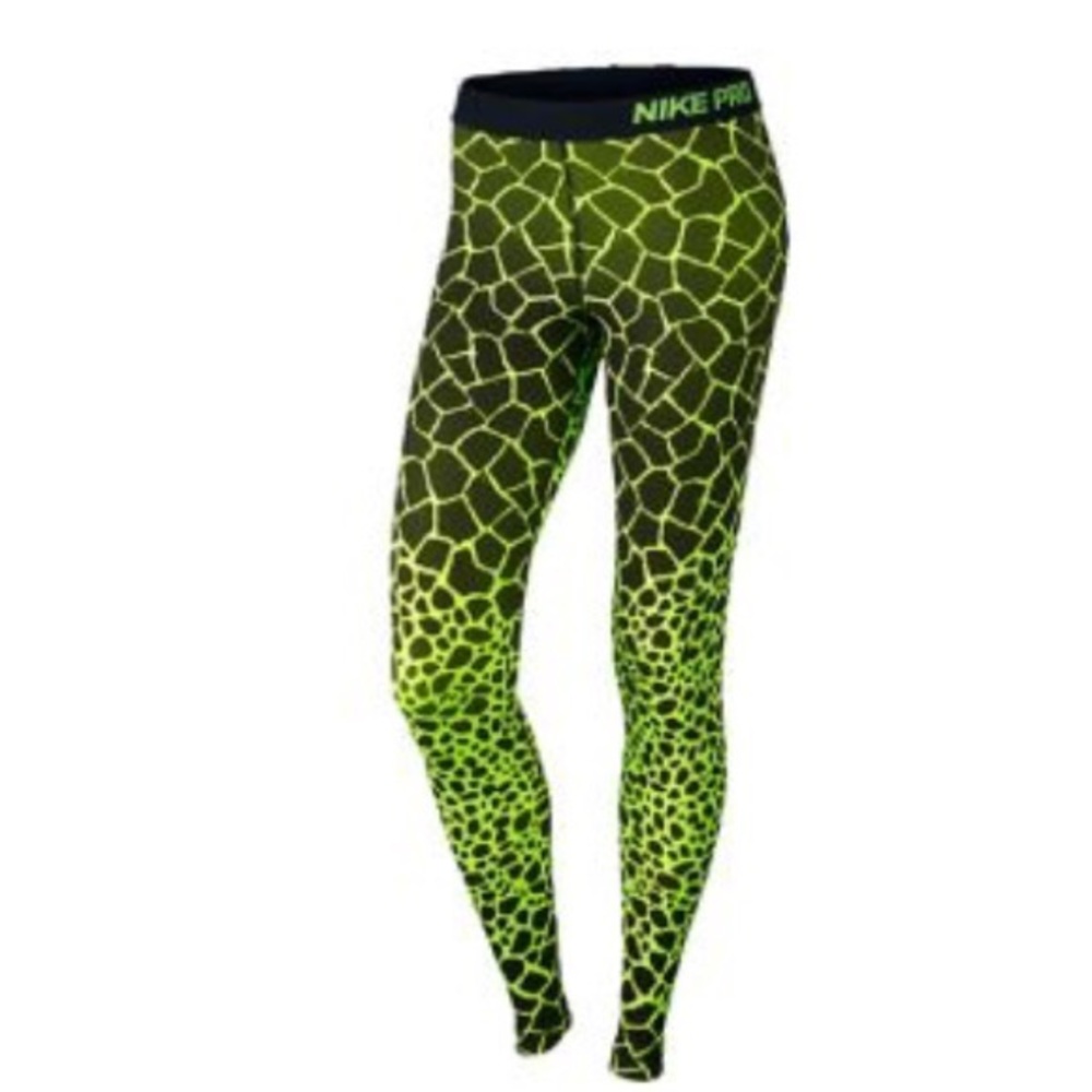 Nike Pro Neon Green Dry Fit Pants